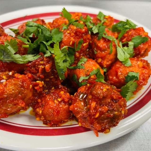 Mushroom Manchurian.