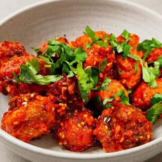 Lunch Mushroom Manchurian