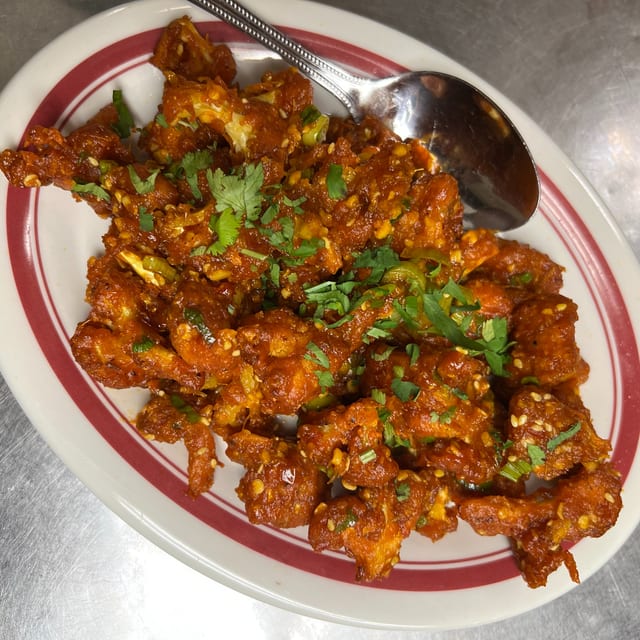 Lunch Gobi (Cauliflower) Manchurian.