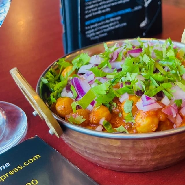 Lunch Aloo Chana (Potatoes & Chickpeas).